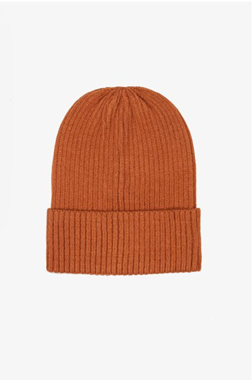 Antler - Rust Ribbed Beanie