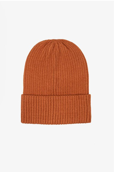 Antler - Rust Ribbed Beanie