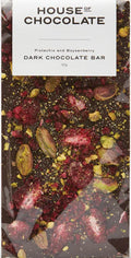 House of Chocolate - Pistachio & Boysenberry Dark Chocolate Bar