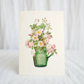Hydrangea Ranger - Roses in green glass