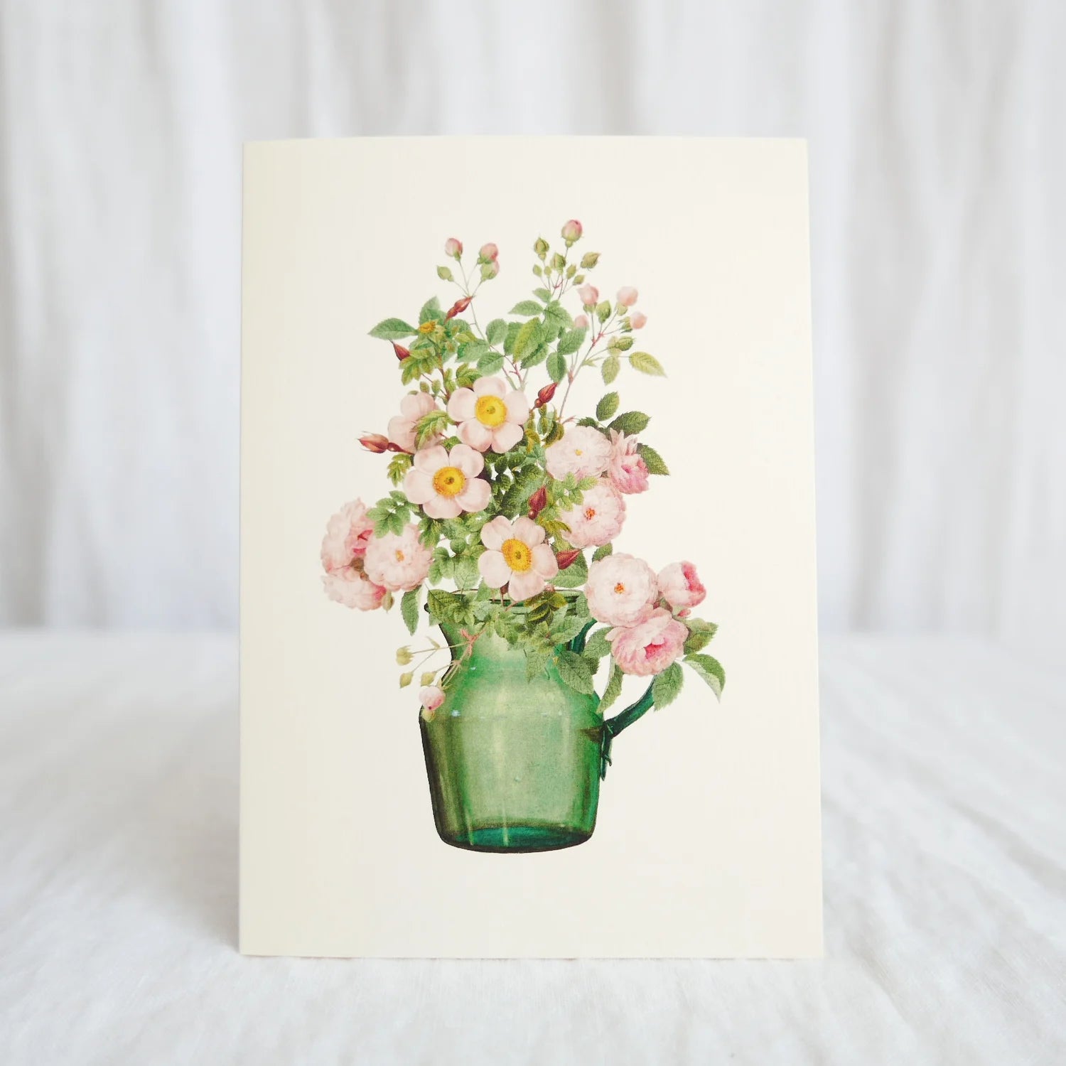 Hydrangea Ranger - Roses in green glass